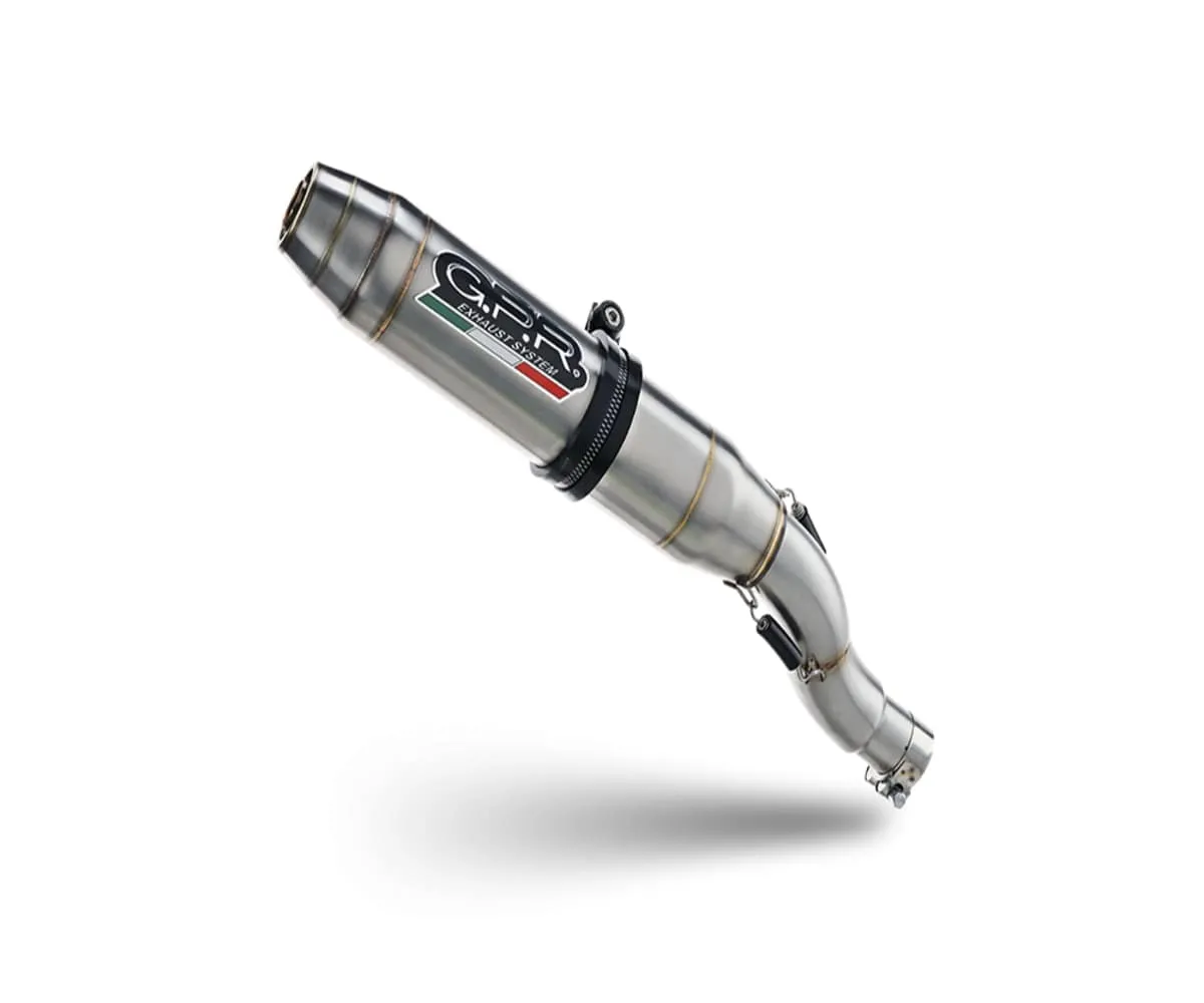 Terminale Di Scarico Omologato Gpr Deeptone Inox In Inox Satinato Per Honda Nx500 2024-H.253.2.DE-415727
