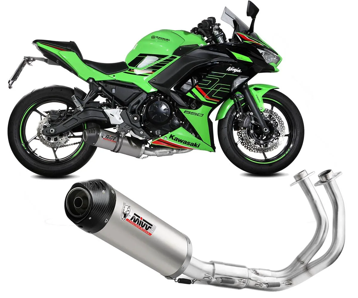 Scarico Completo Mivv Oval Titanio Cap Carbon Kawasaki Ninja 650 2024-K.057.L4C-400424