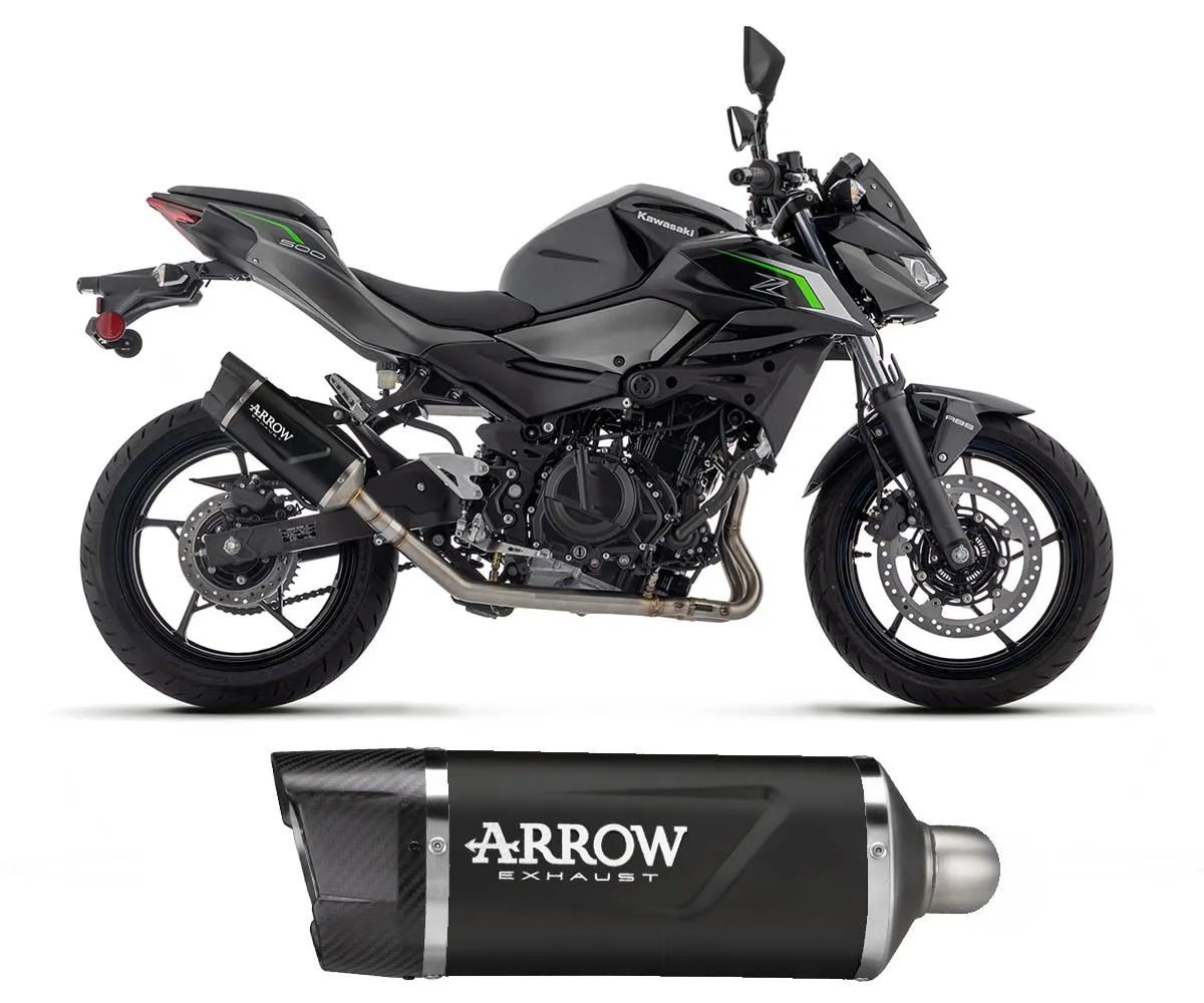 Terminale Di Scarico Arrow Indy Race Evo Alluminio Dark Per Kawasaki Z 500 2024.-71967AKN-404772