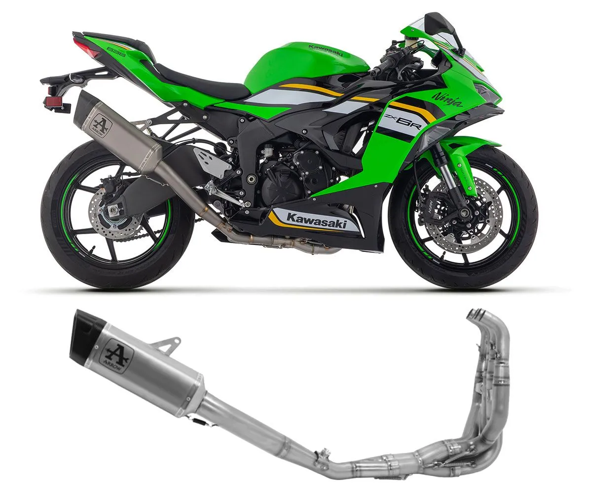 Scarico Completo Racing Competition Arrow Pista Full Titanio Kawasaki Zx-6r 636 2024-71209PTZ-415014
