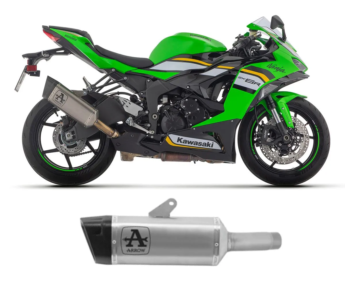 Terminale Scarico Arrow Pista Titanio Kawasaki Zx-6r 636 2024.-71509PT-415008