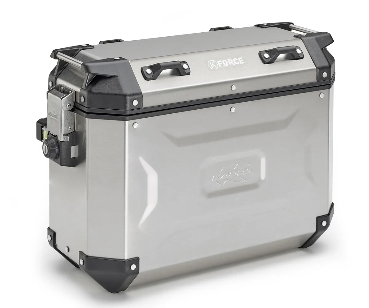 Valigia Laterale Sinistra 37lt. K'force Kappa Alluminio + Portavaligia Honda Nx 500 2024 > 2025-KFR37AL--KLO1171CAM-416234