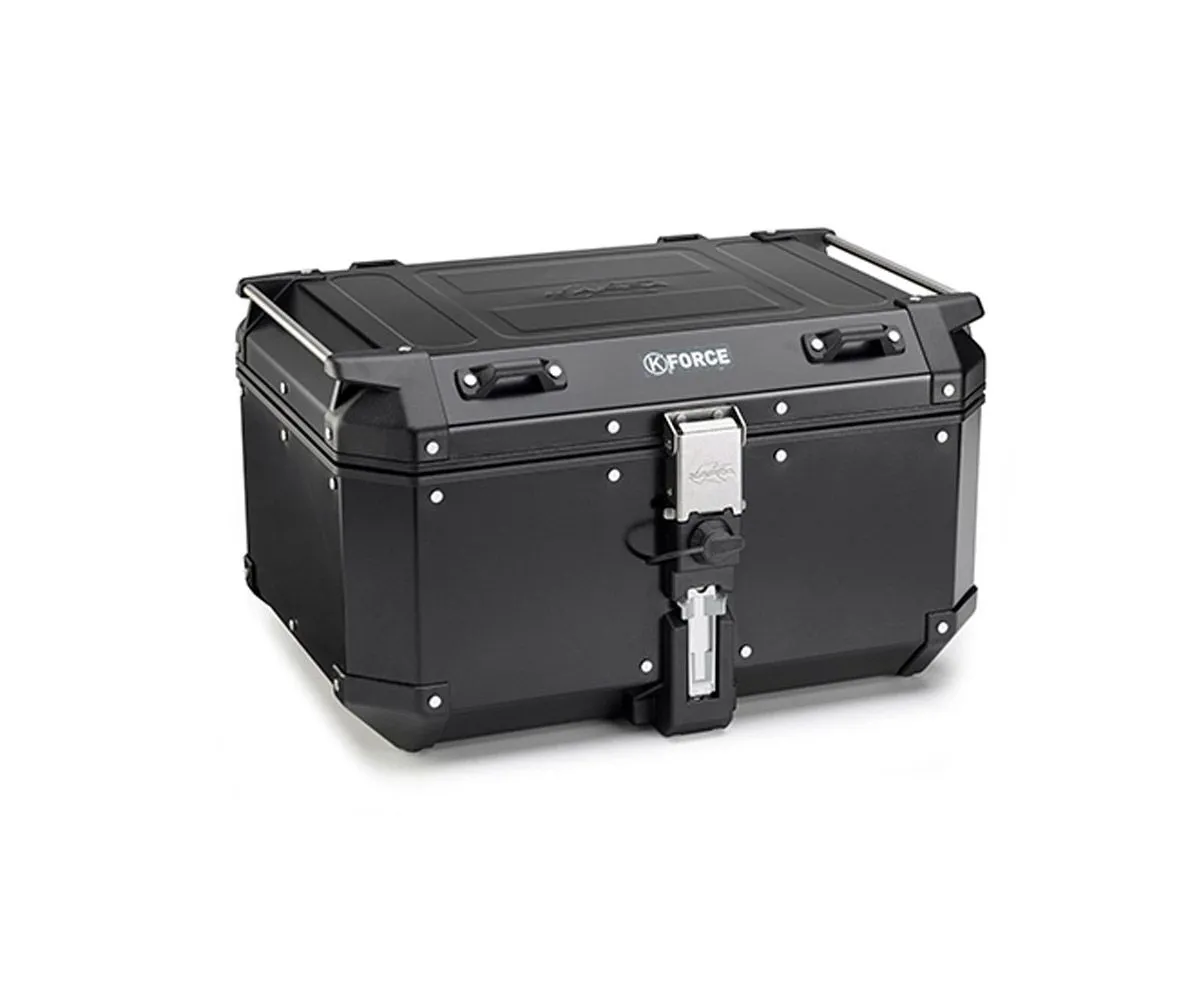 Bauletto Centrale Kappa Alluminio Nero K'force 58lt + Kit Fissaggio + Piastra Bmw R 1300 Gs 2023 > 2024.-KFR580B--KR5143--KM9B-414818