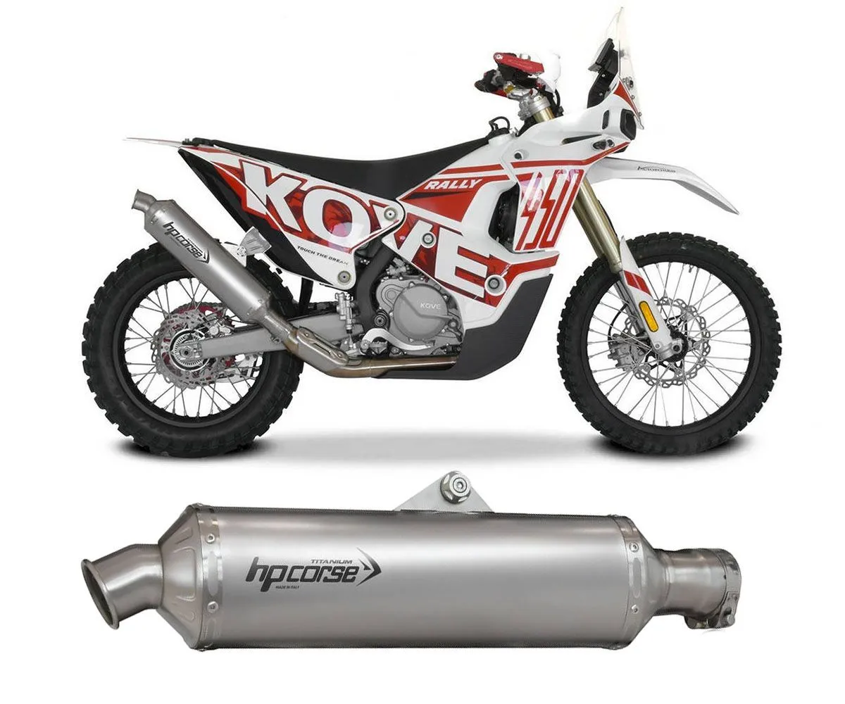 Terminale Di Scarico Hp Corse Sp-1 Evo 400 In Titanio Per Kove 450 Rally 2024.-KO45RSP1400HT-AB-415272