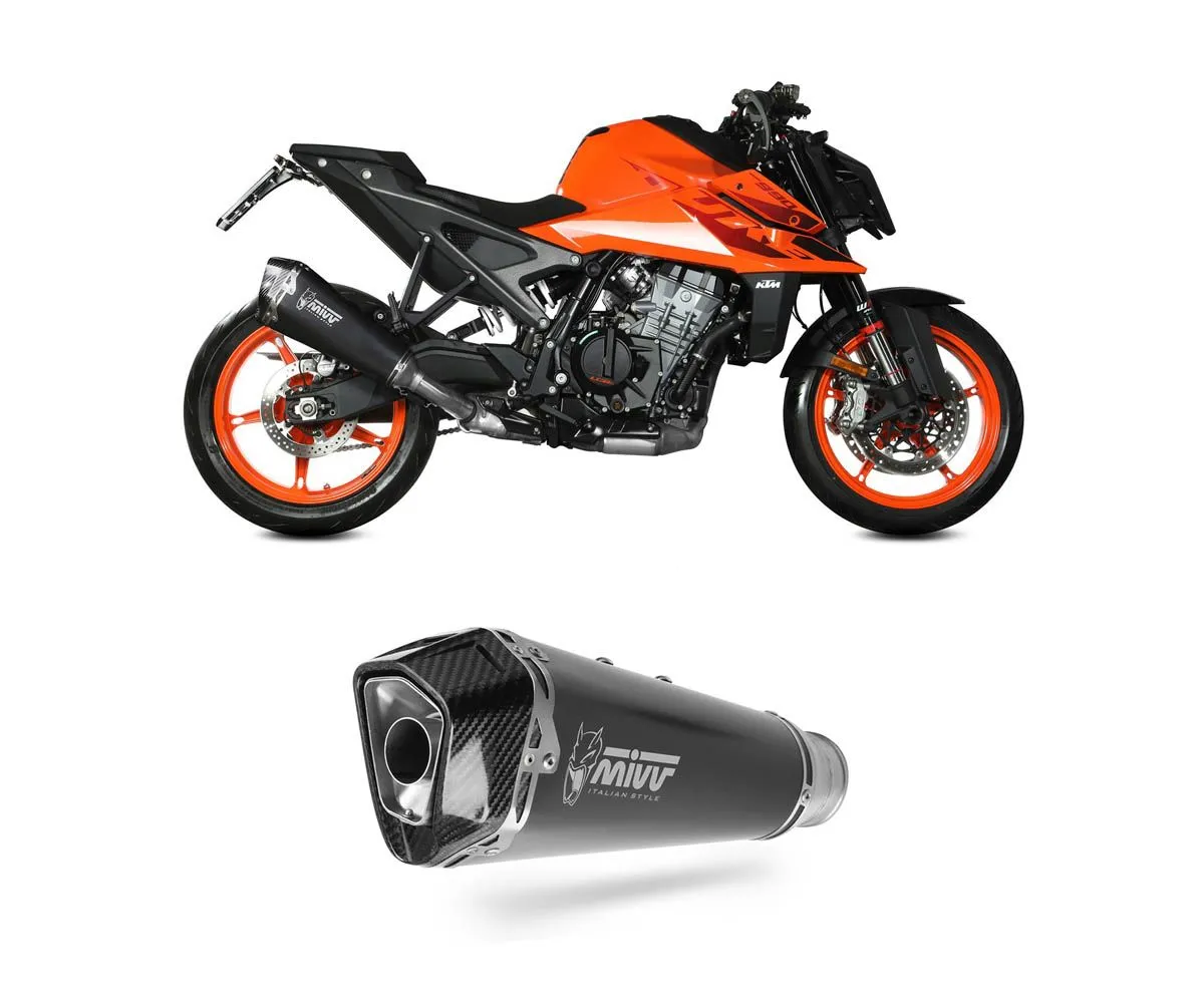 Scarico Mivv Delta Race Nero Acciaio Inox Per Ktm Duke 990 2024-KT.032.LDRB-416421
