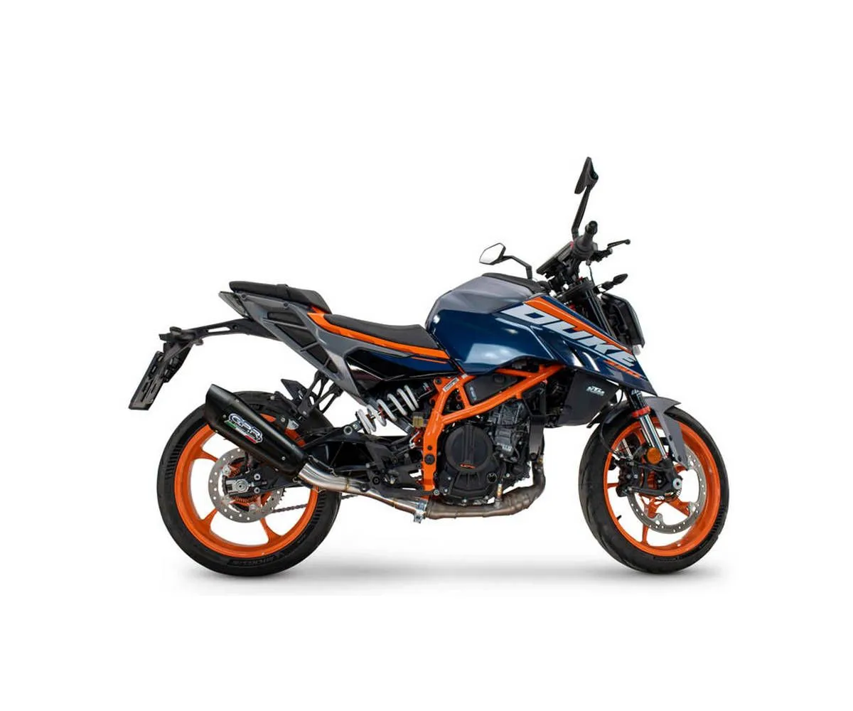 Terminale Di Scarico Gpr Omologato Gp-revo Black Titanium Per Ktm Duke 125 2016 > 2020-KT.109.1.GPRBLTIT-419583