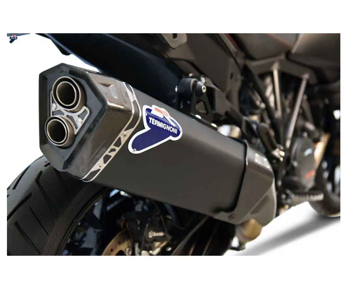 Terminale Scarico Acciaio Nero Termignoni Ktm Super Adventure 1290 2019 > 2020-KT1908040IBC-249553