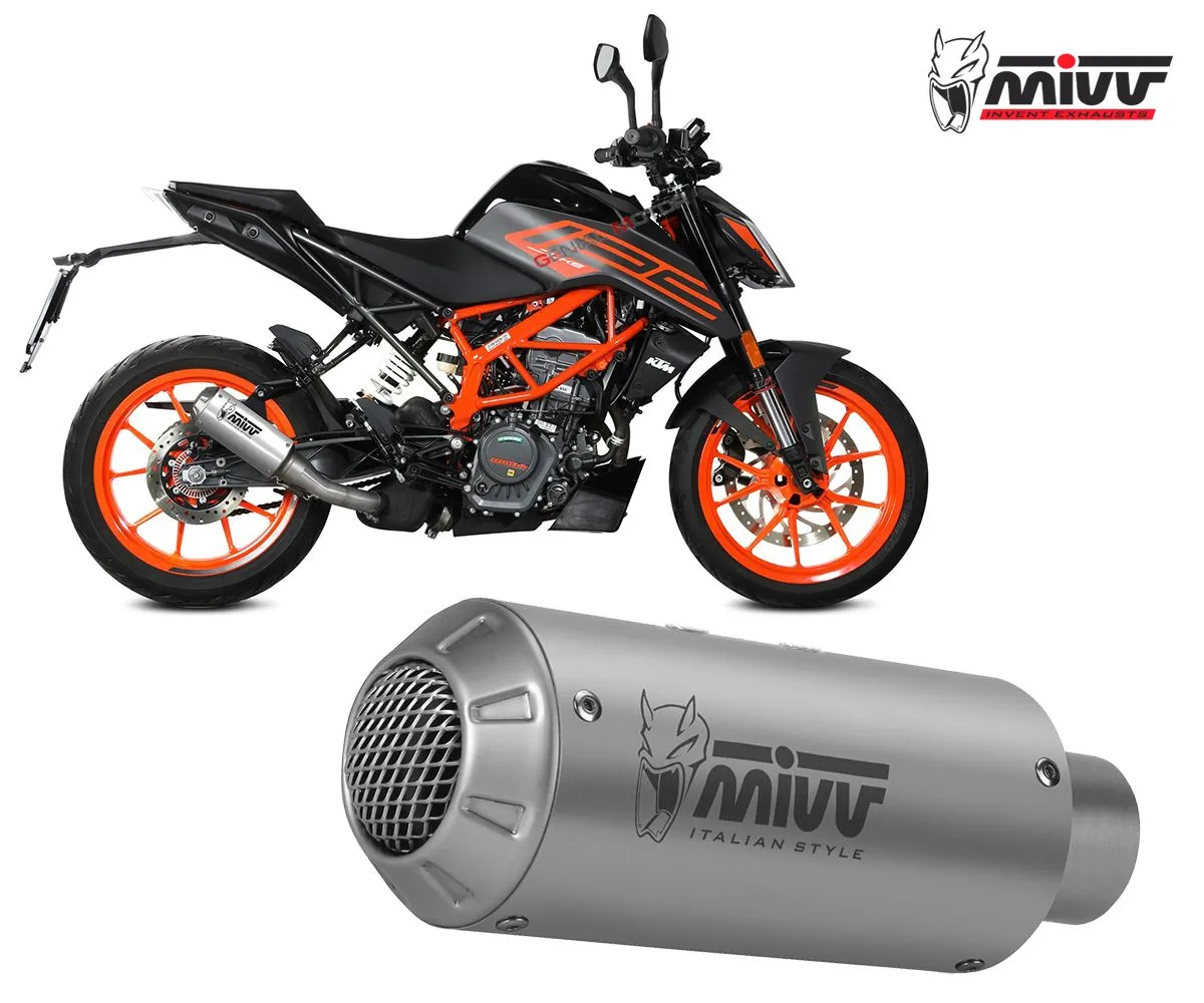 Terminale Di Scarico Slip-on Mivv Mk3 Inox Per Ktm 125 Duke 2021 > 2022-KT.025.SM3X-249481