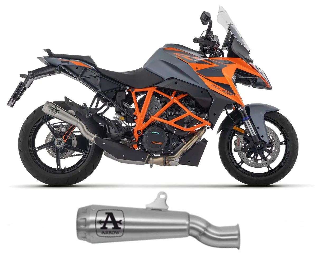 Terminale Scarico Arrow Pro Race Nichrom Fondello Acciaio Ktm 1290 Superduke Gt 2022 > 2024.-71820PRI-414423