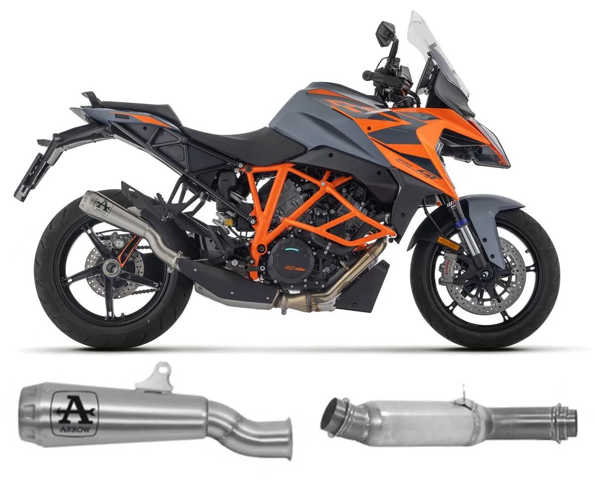 Terminale Scarico Pro-race Titanio + Raccordo Catalizzato Arrow Ktm 1290 Superduke Gt 2022 > 2024.-71820PR--71692KZ-414431