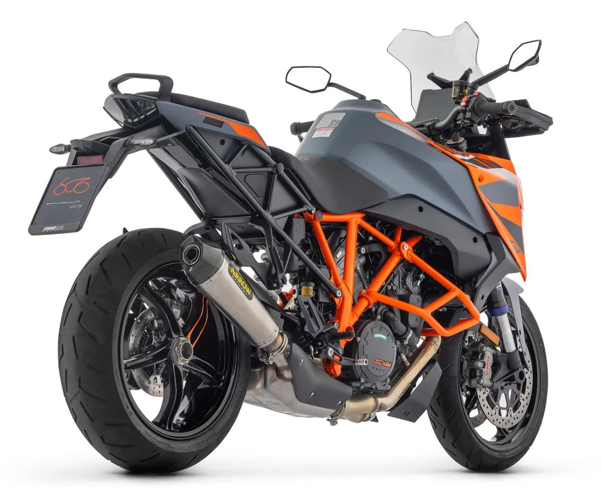 Terminale Scarico Race-tech Alluminio + Raccordo Racing Arrow Ktm 1290 Superduke Gt 2022 > 2024.-71820AK--71692MI-414438