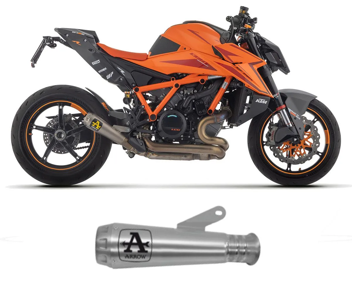 Terminale Di Scarico Arrow Pro-race Titanio Fondello In Titanio Per Ktm 1390 Super Duke R 2024-71916PRR-414462
