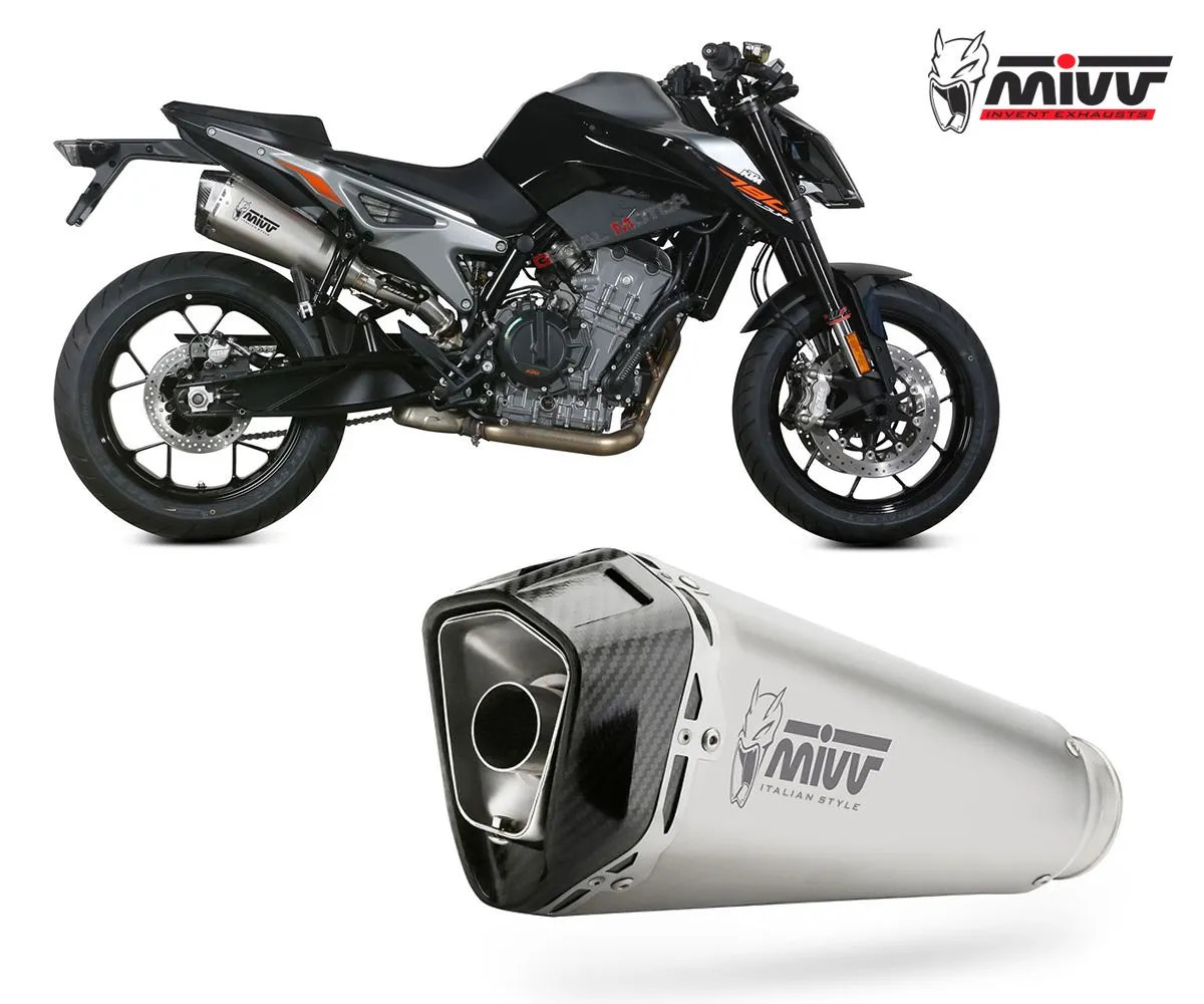 Terminale Di Scarico Slip-on Mivv Delta Race Inox Kat Per Ktm 890 Duke 2020 > 2023-KT.020.LDRX-249490