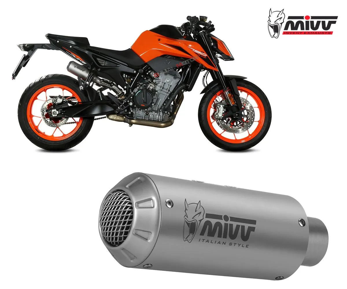 Terminale Di Scarico Slip-on Mivv Mk3 Inox Per Ktm 890 Duke 2020 > 2023-KT.020.SM3X-249492