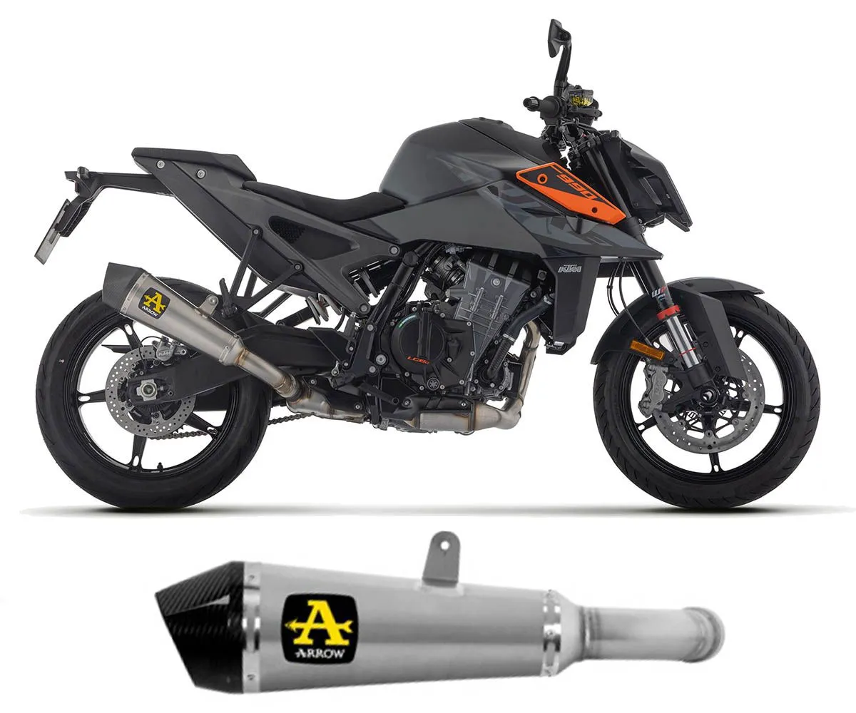 Terminale Di Scarico Arrow X-kone In Titanio Fondello Carbonio Per Ktm Duke 990 2024-71973XK-413507