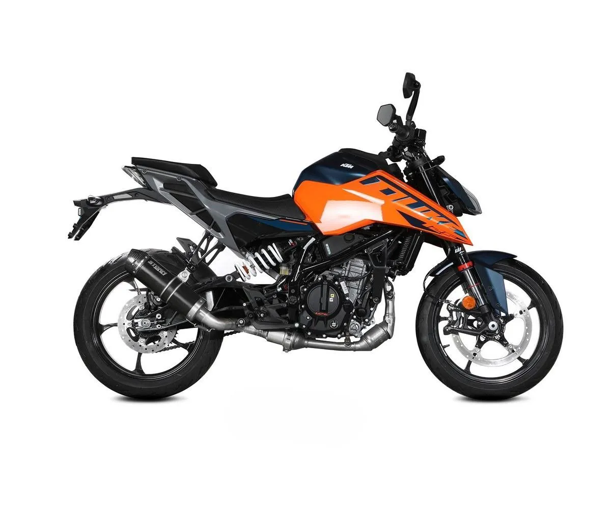 Terminale Di Scarico Storm Gp Nero Coppa In Carbonio Per Ktm 125 Duke 2024-74.KT.031.LXSBC-416375