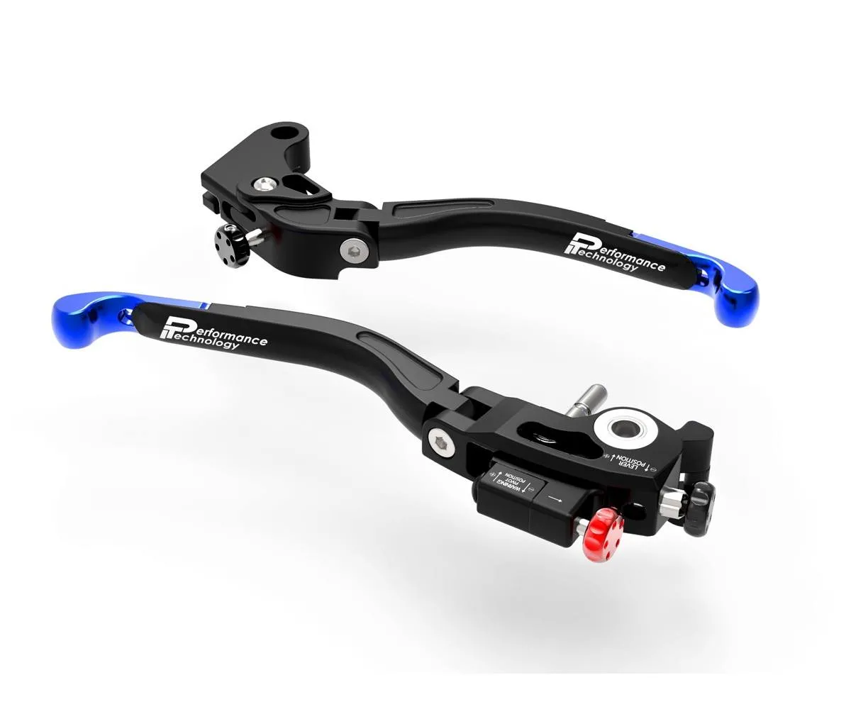 Leve Freno / Frizione Regolabili Doppia Regolazione Nero Blu Dbk Per Yamaha R1 2004 > 2014-L11C-397887