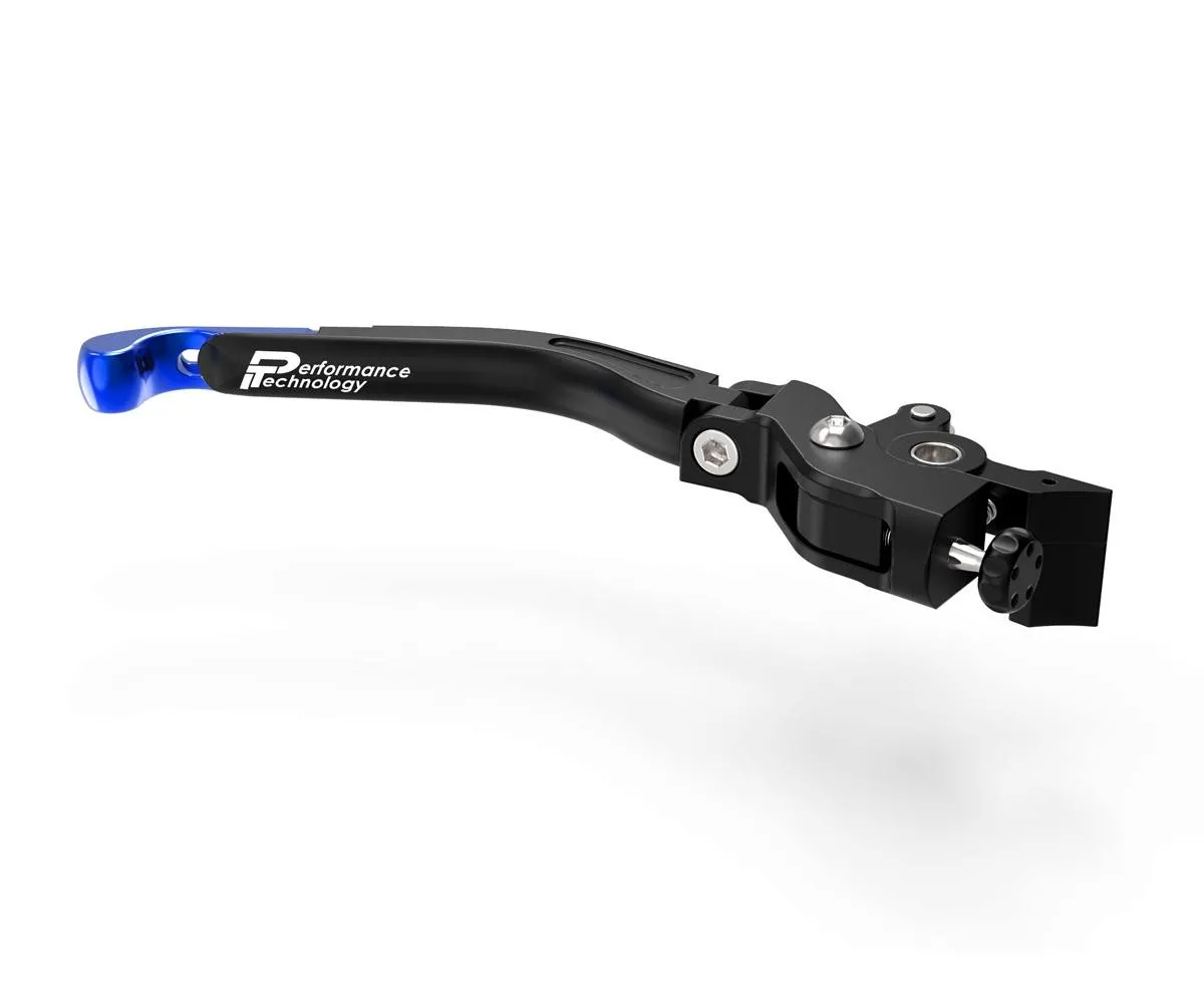 Leva Freno Regolabile Nero Blu Dbk Per Kawasaki Ninja 250 2015 > 2016-L15C-BRAKE-397947