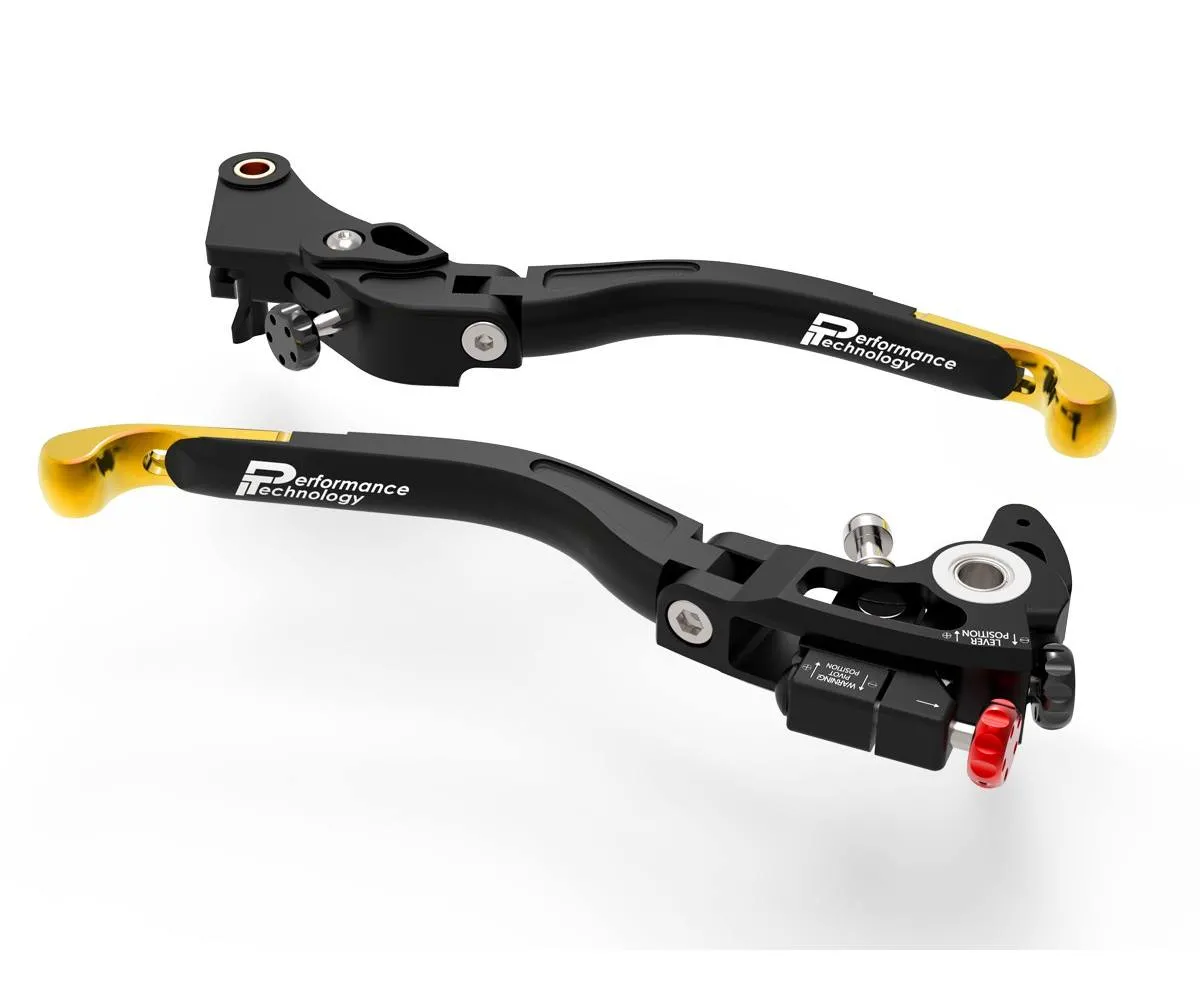 Leve Freno / Frizione Regolabili Doppia Regolazione Nero Oro Dbk Per Bmw M1000rr 2020 > 2024-L17B-397963