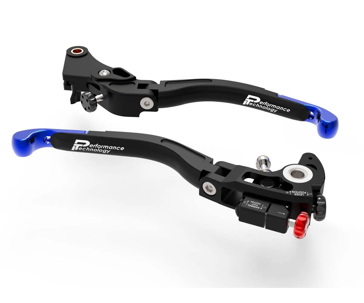 Leve Freno / Frizione Regolabili Doppia Regolazione Nero Blu Dbk Per Bmw M1000rr 2020 > 2024-L17C-397965