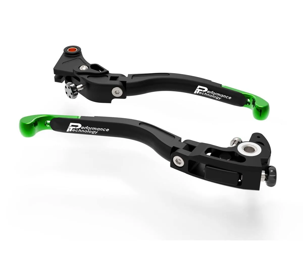 Leve Freno / Frizione Regolabili Nero Verde Dbk Per Bmw S1000r 2014 > 2020-L20V-398003