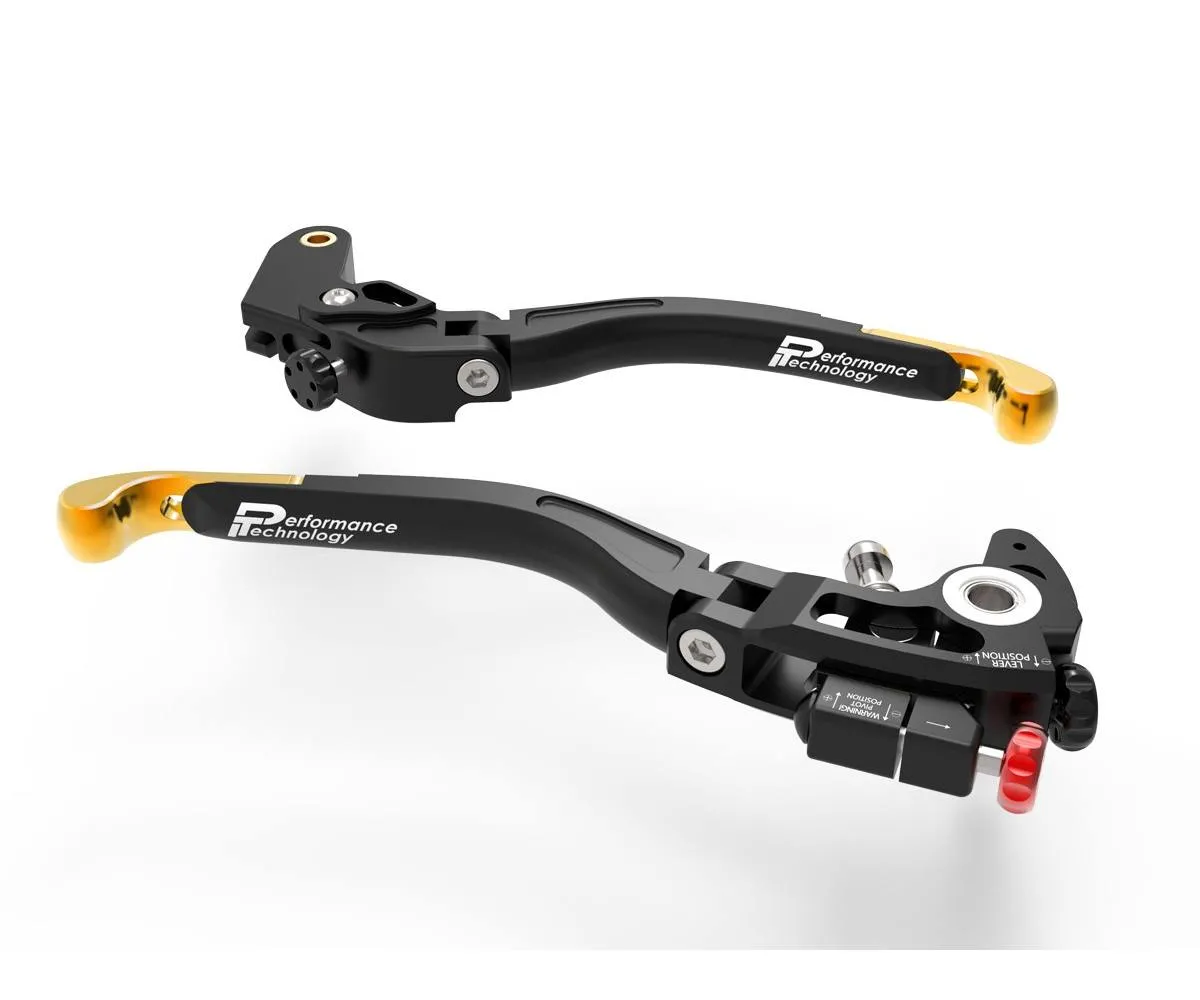 Leve Freno / Frizione Regolabili Doppia Regolazione L23 Nero Oro Dbk Per Suzuki Gsx-r 1000 2015 > 2021-L23B-414203