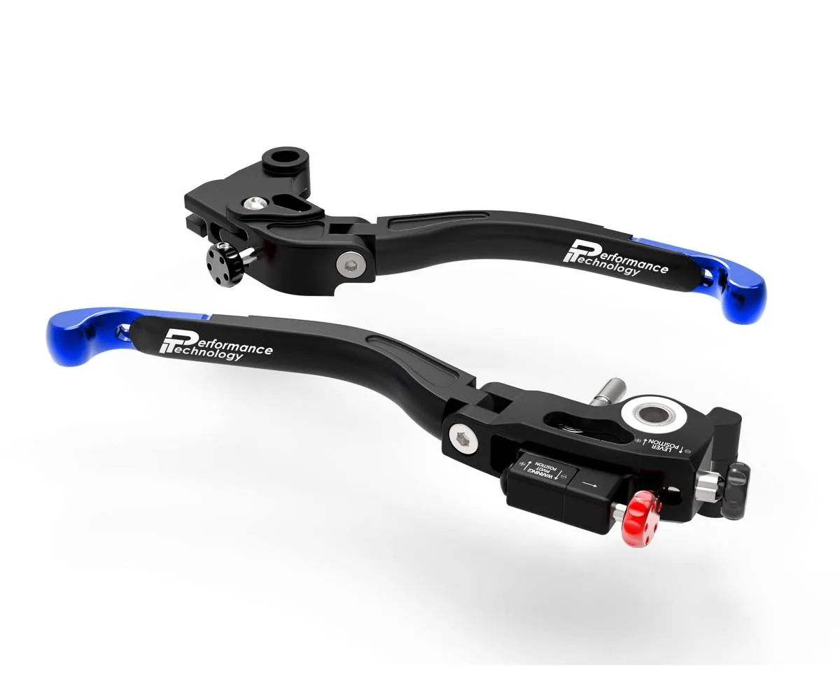 Leve Freno / Frizione Regolabili Doppia Regolazione Nero Blu Dbk Per Kawasaki Zx-10r 2021 > 2024-L29C-398019