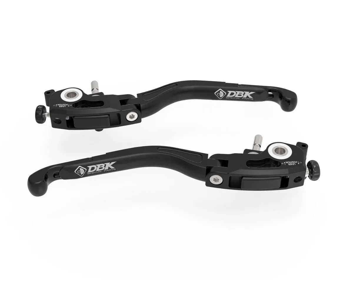 Leve Freno / Frizione Regolabili Nero Dbk Per Moto Guzzi V100 Mandello 2022 > 2024-L37D-398131