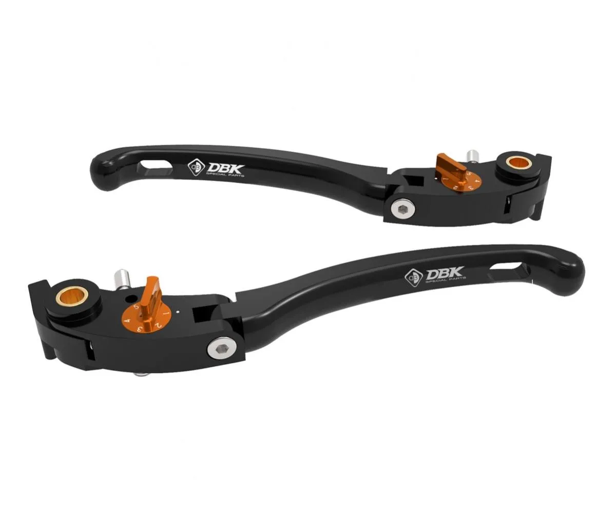 Leve Freno / Frizione Regolabili Eco Gp 1 Nero Arancio Dbk Per Ducati Diavel V4 2023 > 2024-LE16K-414592
