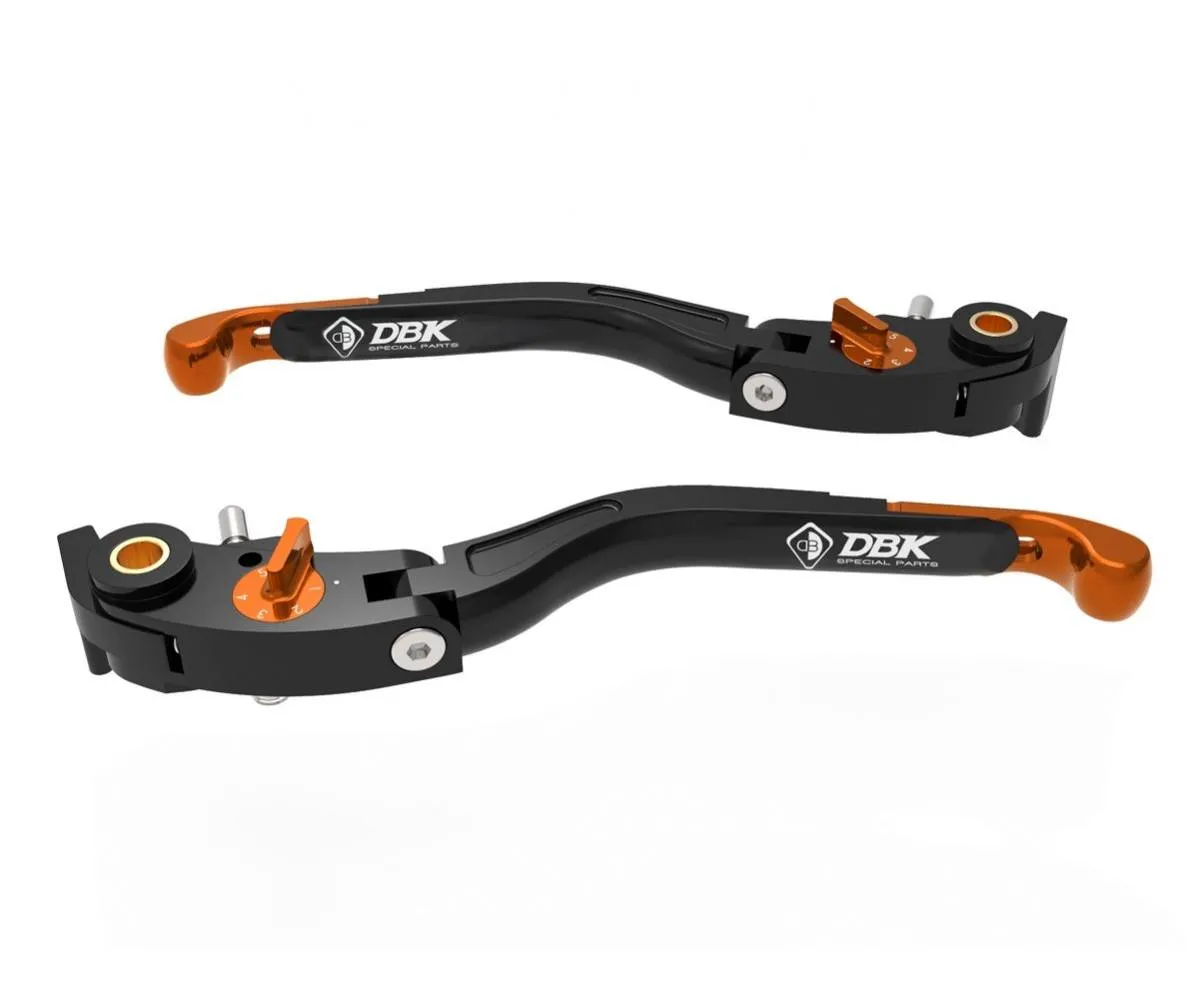 Leve Freno / Frizione Regolabili Eco Gp 2 Nero Arancio Dbk Per Ducati Diavel V4 2023 > 2024-LEA16K-414519