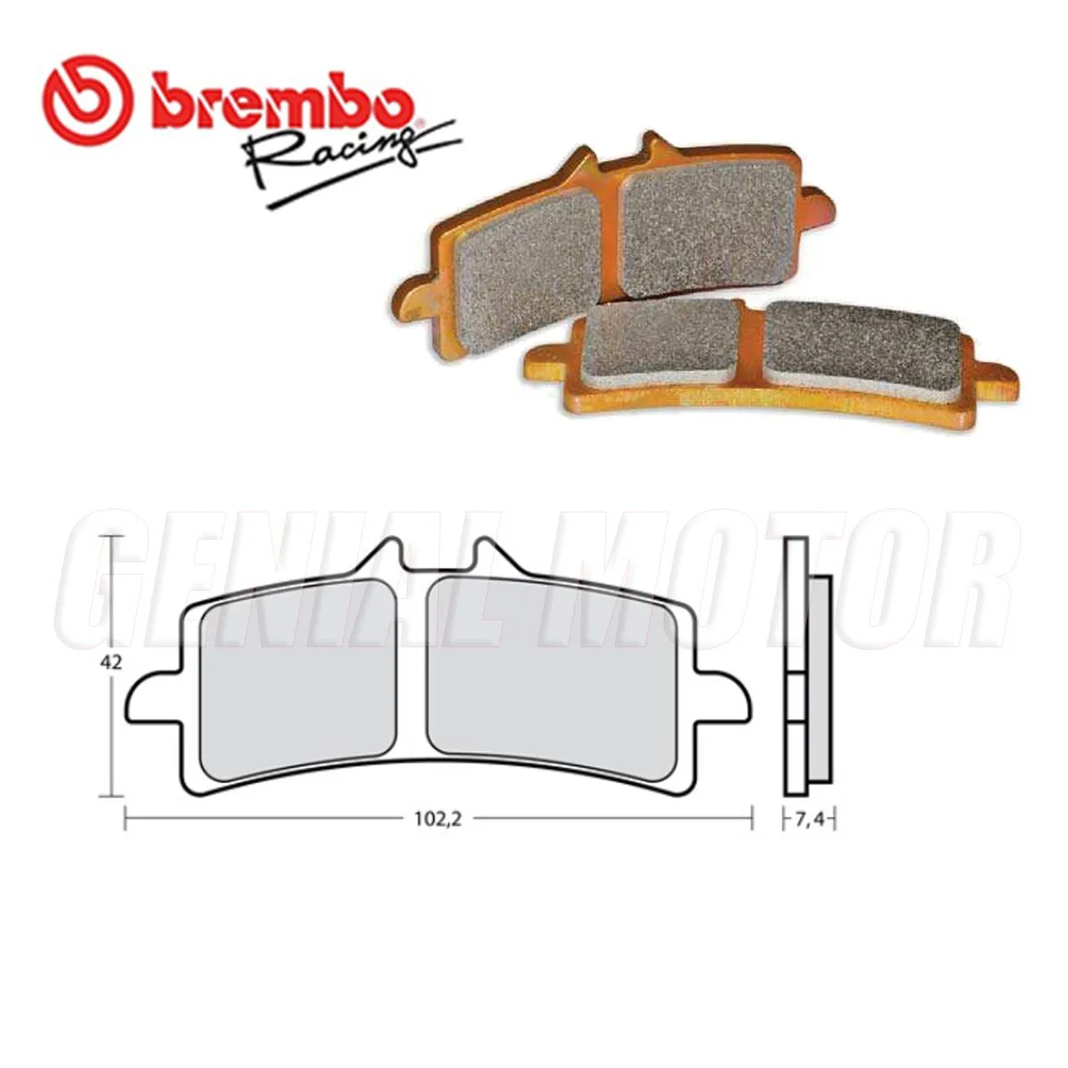 Set Pastiglie Freno Anteriori Racing Brembo Z10 Per Kawasaki Zx 10 2016-M497Z10-249367