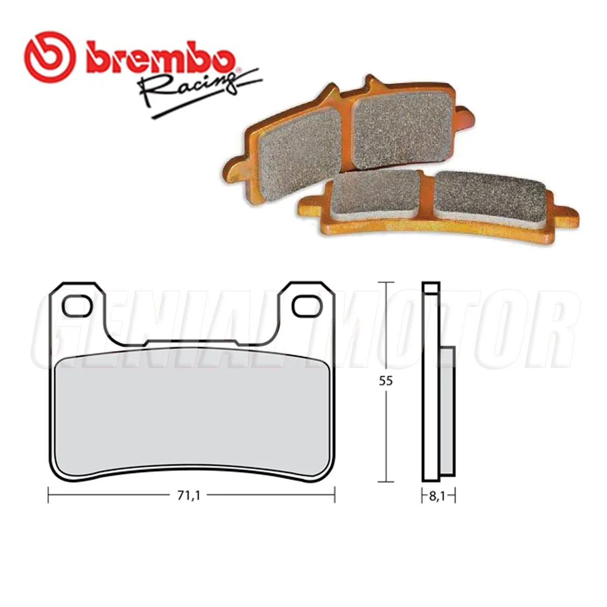 Set Pastiglie Freno Anteriori Racing Brembo Z10 Per Suzuki Gsx R 600 2004 > 2010-M518Z10-249370