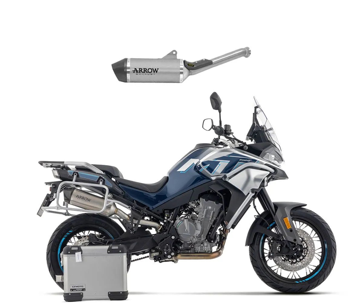 Terminale Di Scarico Arrow Omologato Race-tech Titanio Fondello Carbonio Cf Moto 800 Mt 2025.-71991PK-424272