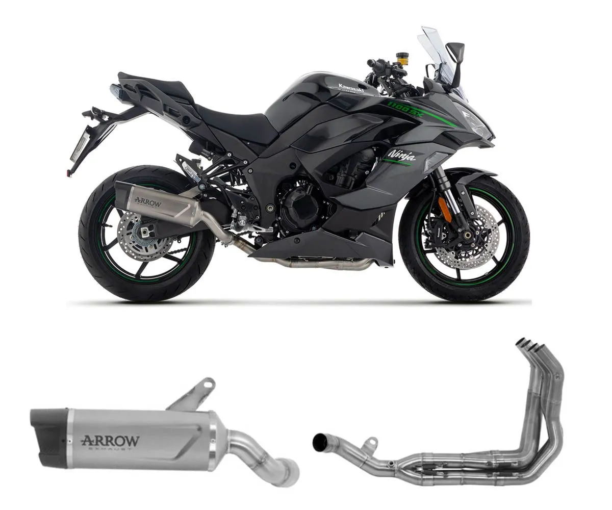 Scarico Completo Arrow Indy-race No Uso Stradale Titanio/inox Kawasaki Ninja 1100 Sx 2025-71987PK--71800MI-424333