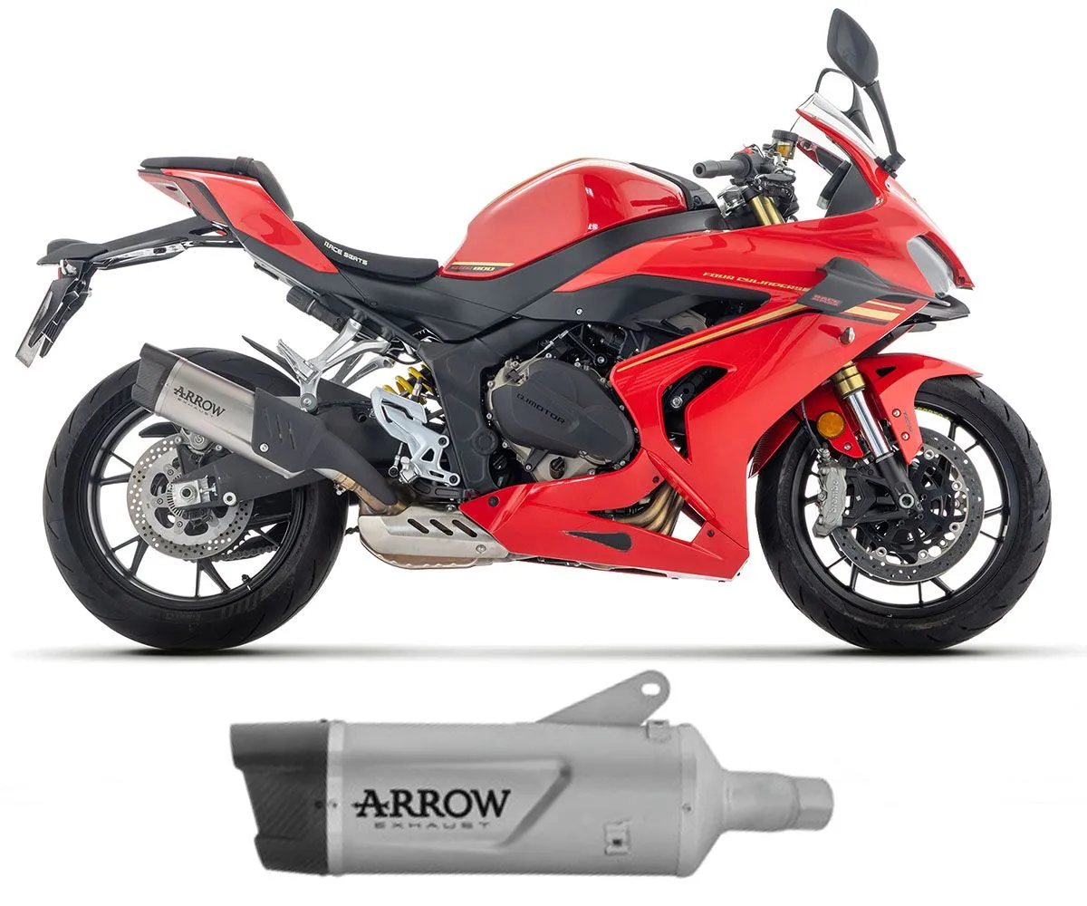 Terminale Di Scarico Arrow Indy Race Evo Titanio Per Qj Motor Srk 800 Rr 2025.-71996PK-424982