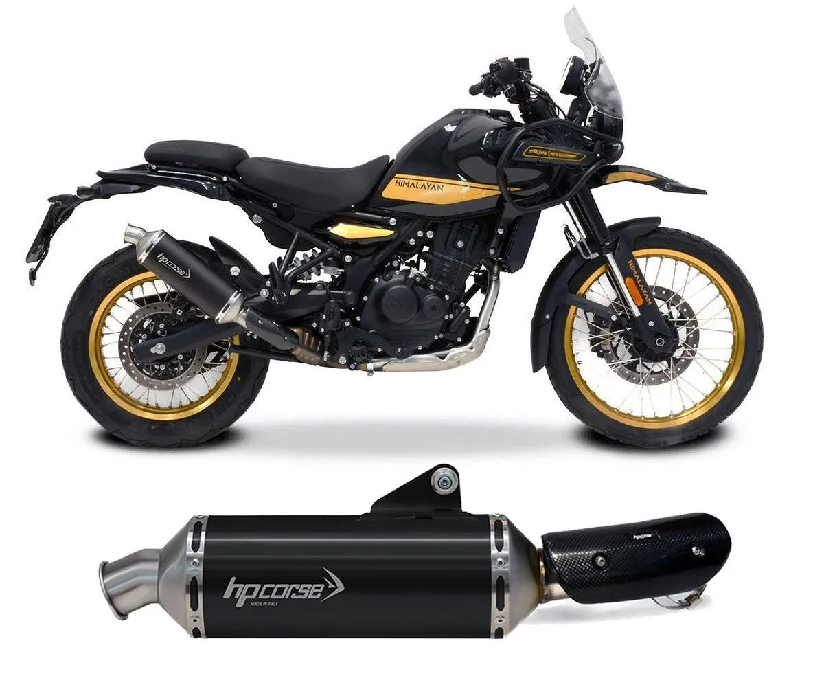 Terminale Di Scarico Hp Corse Sp-1 Cerakote Black Royal Enfield Himalayan 450 2024-REHI45SP1SC-AB-415268