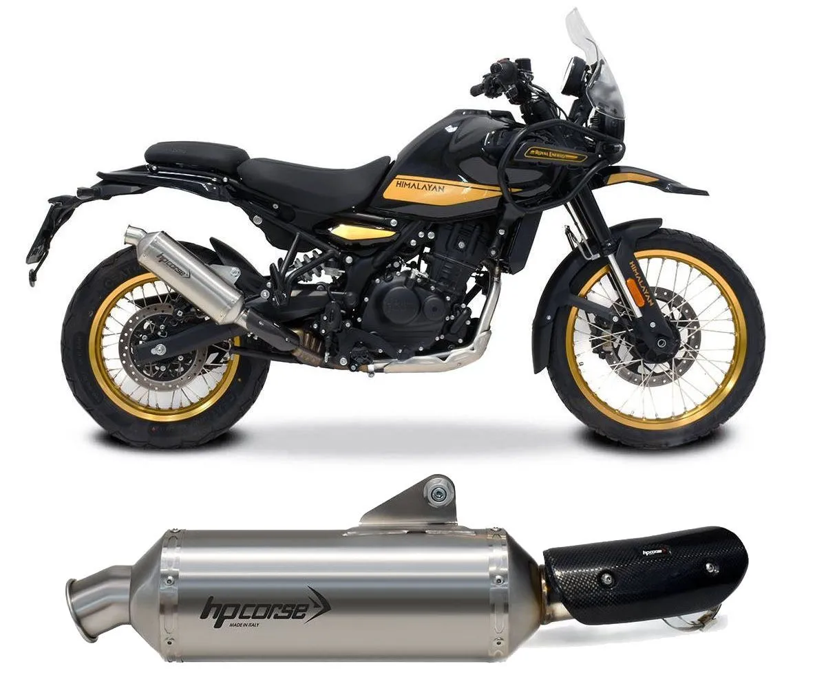 Terminale Di Scarico Hp Corse Sp-1 Short Satin Royal Enfield Himalayan 450 2024.-REHI45SP1SS-AB-415267