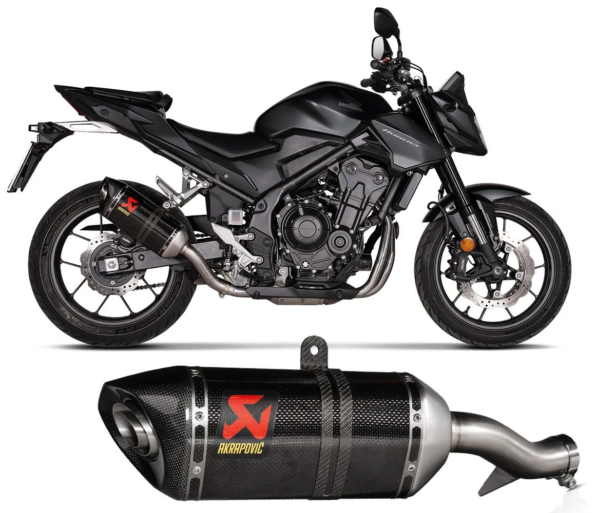 Terminale Di Scarico Akrapovic Carbonio Per Honda Cb 500 Hornet 2024 > 2025.-S-H5SO6-HRC-425091