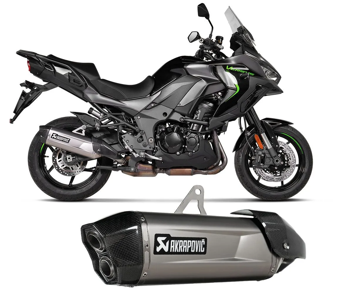 Terminale Di Scarico Akrapovic In Titanio Omologato Per Kawasaki Versys 1100 2025-S-K11SO1-HGJT-425103
