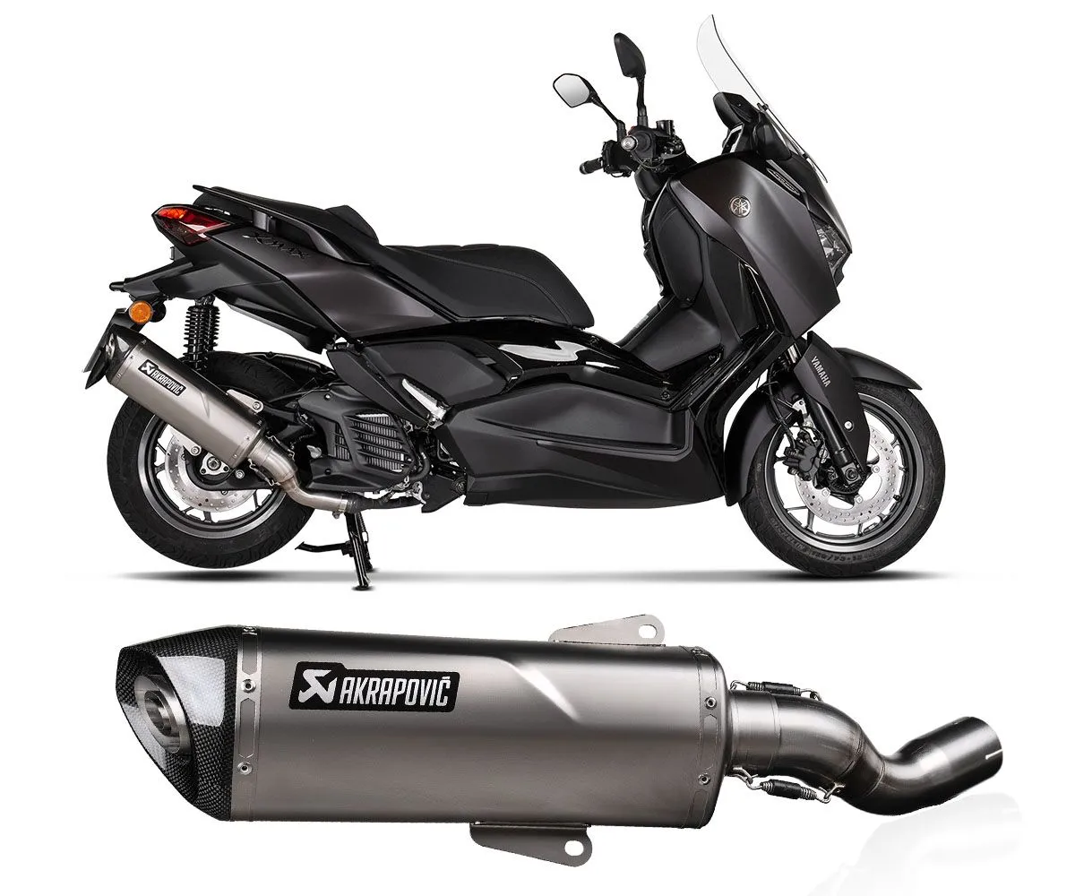 Terminale Di Scarico Akrapovic In Acciaio Inox Omologato Per Yamaha X-max 125 2025-S-Y125SO7-HRSS-425097