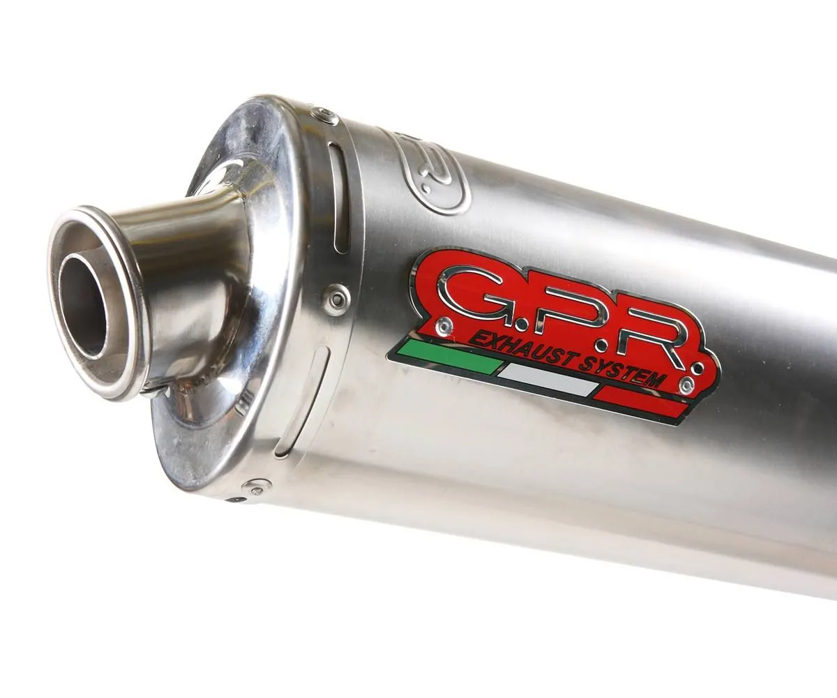 Terminale Di Scarico Gpr Omologato Inox Tondo Per Suzuki Gsx-r 1000 2001 > 2002-S.28.CAT.IT-424839