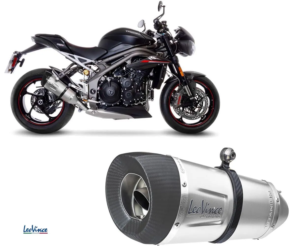 Terminale Di Scarico Leovince Omologato Titanio Factory S Triumph Speed Triple 1050 Rs/s 2018 > 2019-14279ST-249606