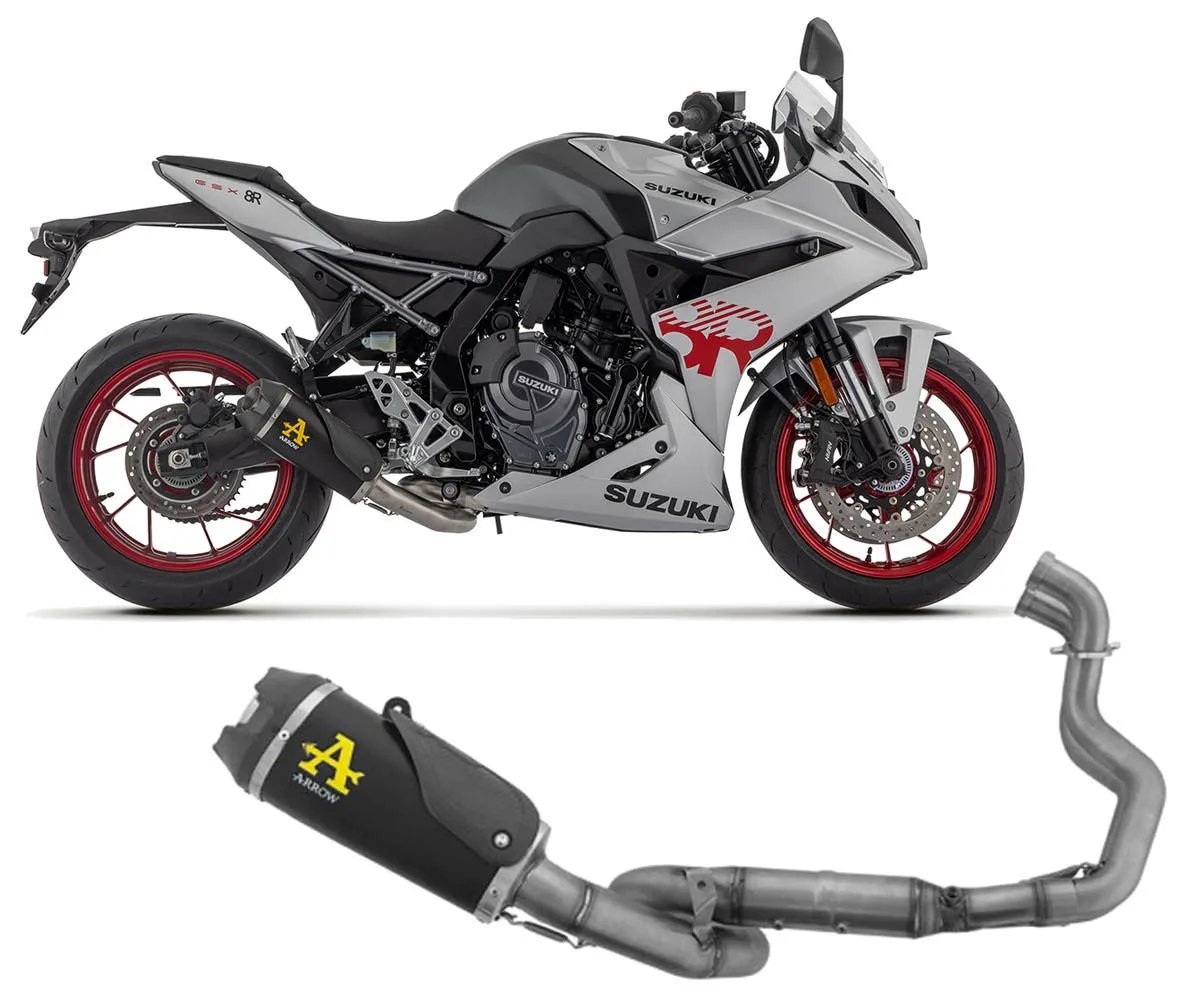 Impianto Completo Works Arrow Nichrom Dark Fondello Carby Suzuki Gsx-8r 2023 > 2024-71956PKNW-403423