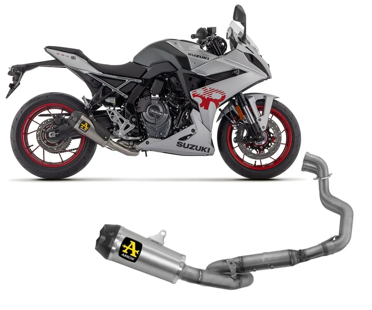 Impianto Completo Works Arrow Titanio Fondello Carby Per Suzuki Gsx-8r 2023 > 2024.-71956PKW-403422