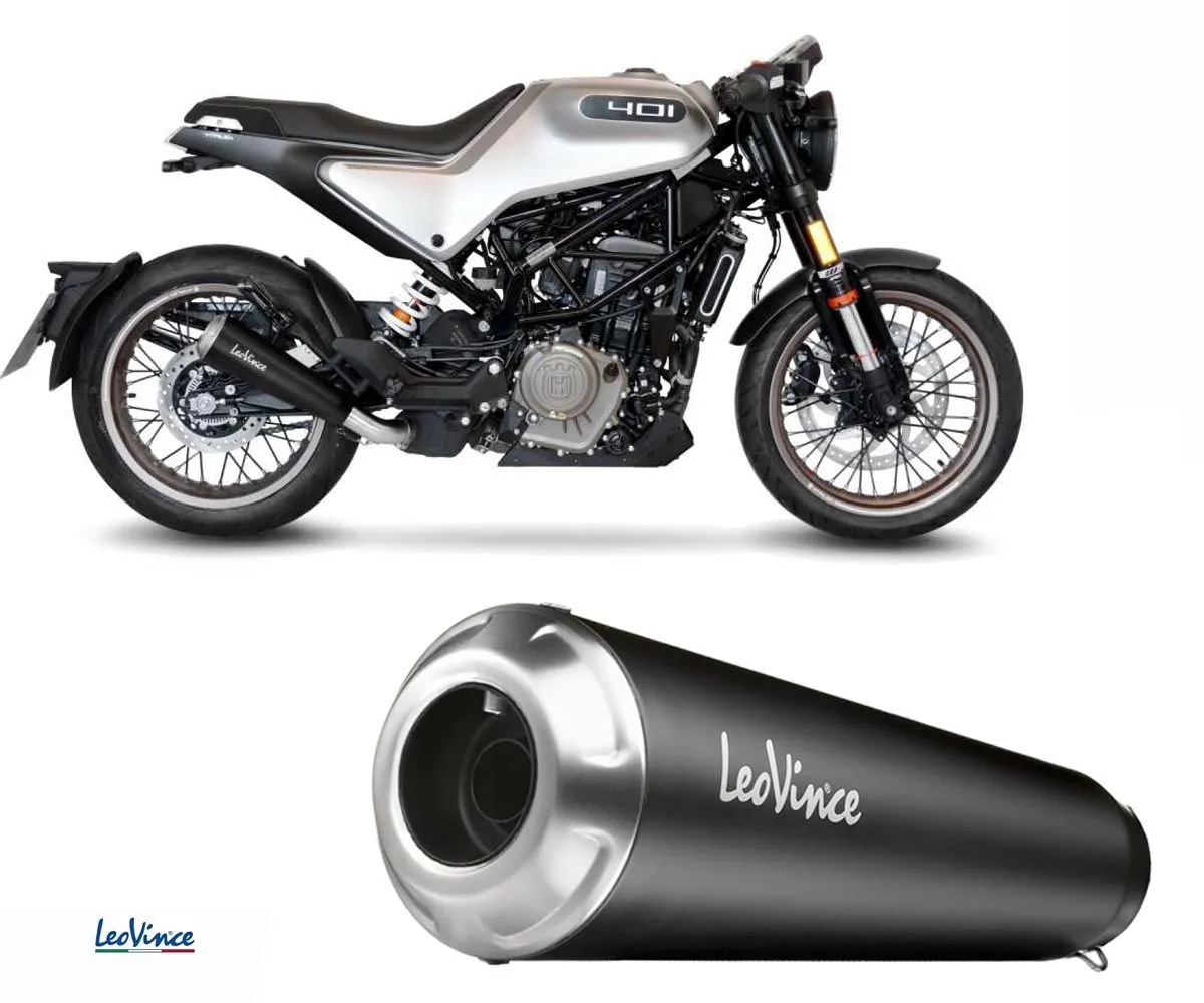 Terminale Di Scarico Leovince Omologato Acciaio Inox Gp One Husqvarna Svartpilen/vitpilen 401 2020 > 2023-15126-249709