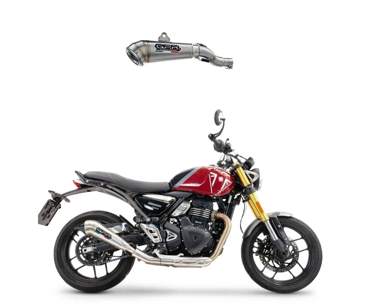 Terminale Di Scarico Gpr Powercone Evo Racing Triumph Scrambler 400 X 2023 > 2024-E5.T.101.1.PCEV-419703