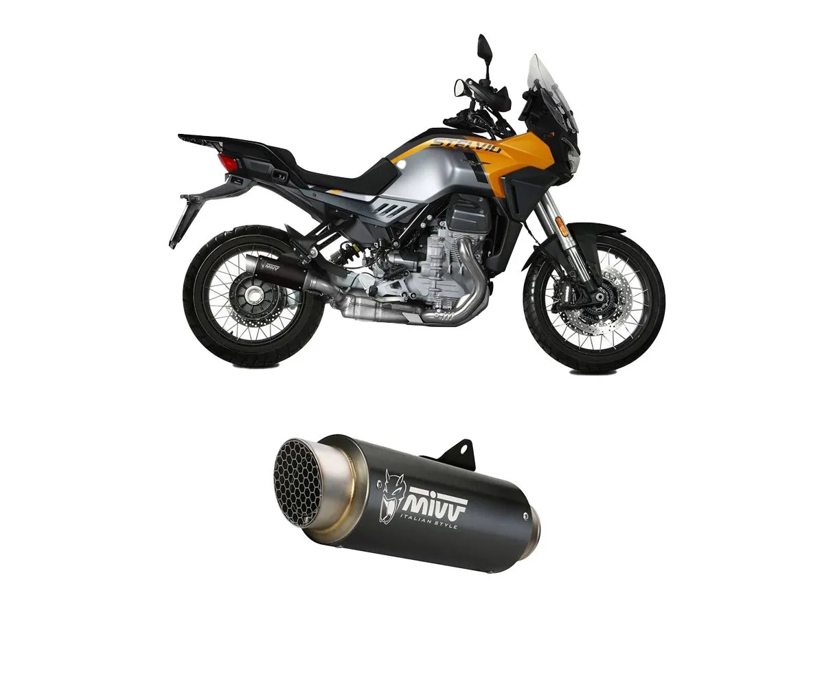 Terminale Scarico Mivv Gp Pro Nero Acciaio Inox Per Moto Guzzi Stelvio 2024-M.016.LXBP-416932