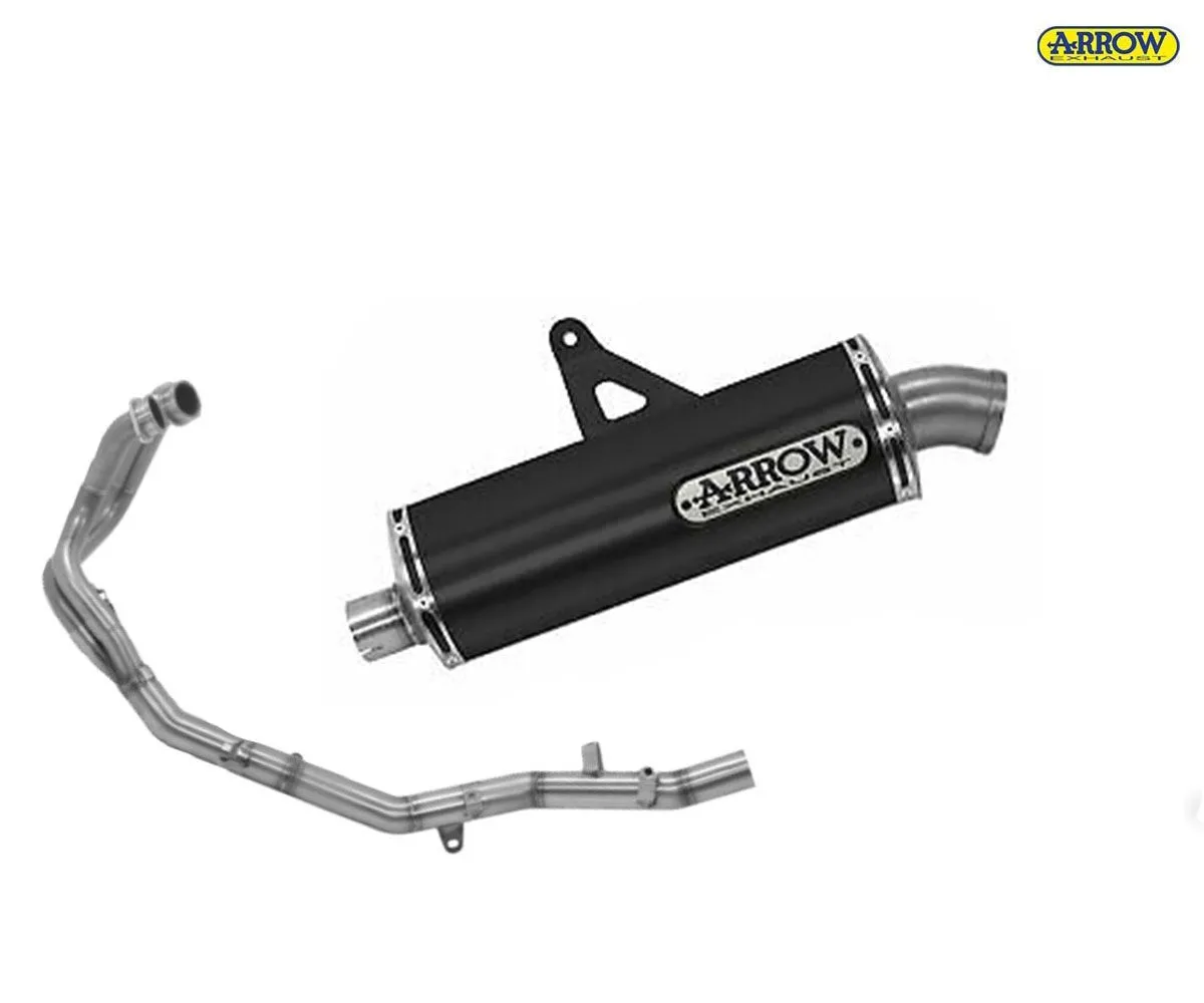 Scarico Completo Racing Arrow Maxi Race Honda Crf 1000l Alluminio Dark/inox 2016 > 2019-72621AON--72129PD-250053