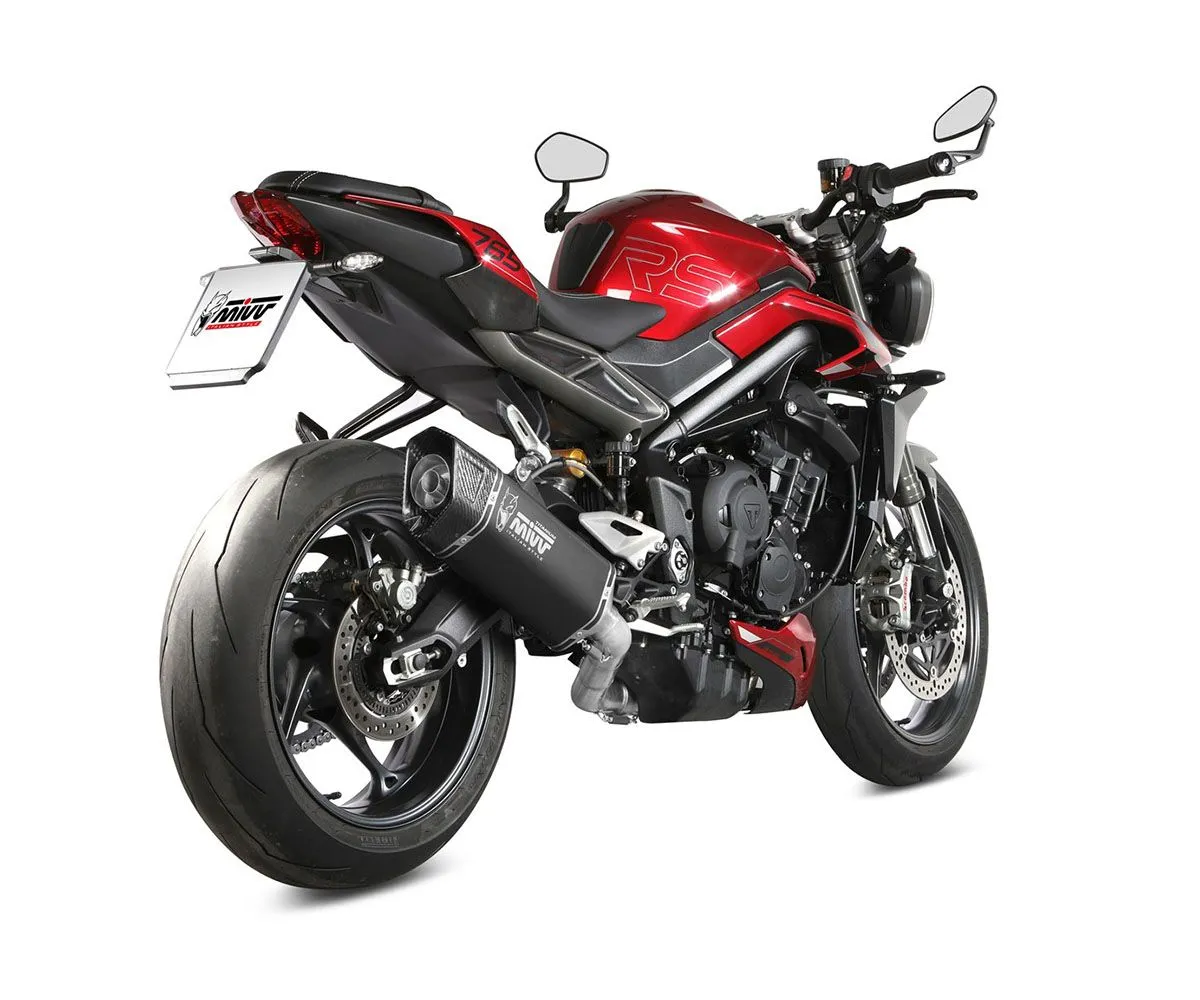 Scarico Completo Mivv Sr-1 Titanio Nero Per Triumph Street Triple 765 / R / Rs 2023 > 2024-T.026.LR1TB-416078