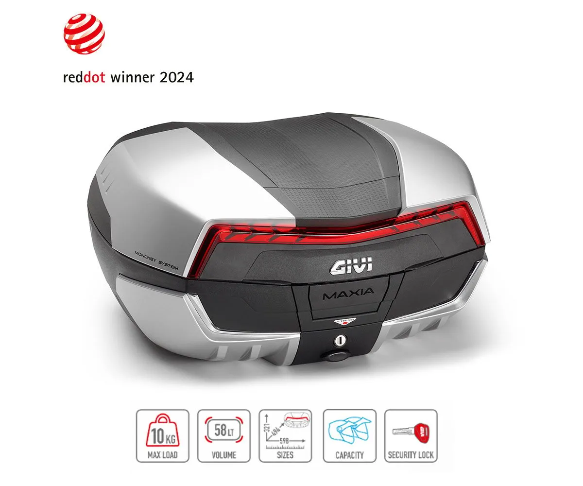 Top Case Maxia 5 Valigia 58 Lt Catadriotto Rosso Cover Alluminio Kit Fissaggio Benelli Trk 702 X 2023 > 2025-V58N--SR8717-424531